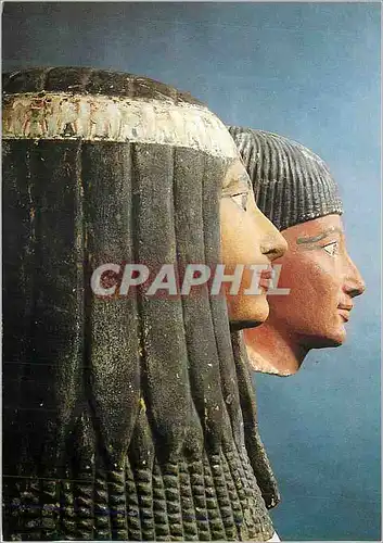 Cartes postales moderne Paris Musee du Louvre Departement des Antiquites Egyptiennes Le groupe de Sennynefer et de son e