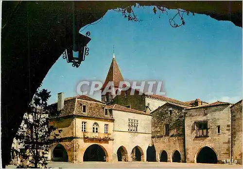 Moderne Karte La Dordogne Touristique Monpazier Ancienne bastide fondee en 1264