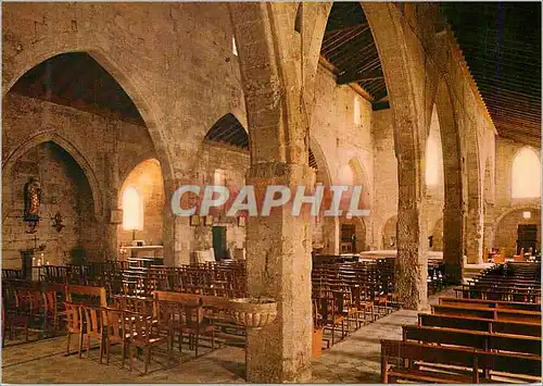 Moderne Karte Aigues Mortes Interieur de l'Eglise Notre Dame des Sablans