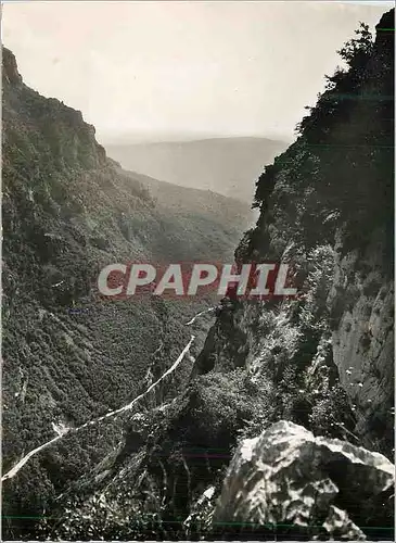 Moderne Karte Les Gorges du Loup vues de Gourdon