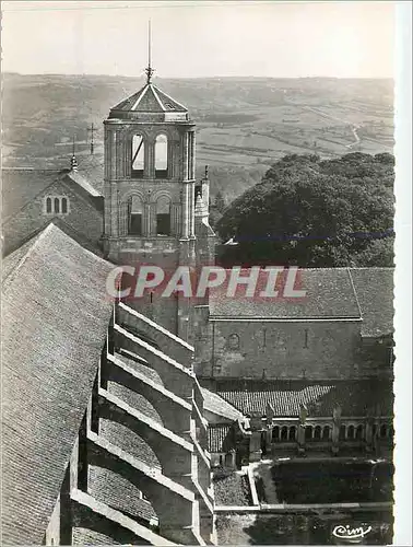 Moderne Karte Vezelay (Yonne) Vue sur la Tour St Michel