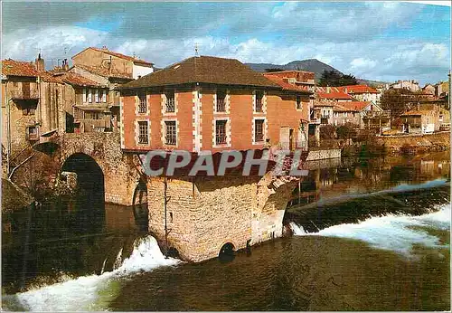 Cartes postales moderne L'Aveyron Pittoresque Millau Cite du gant Le vieux moulin sur le Tarn construit sur un bastion d