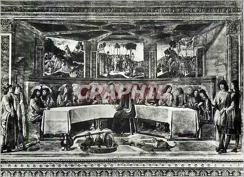 Moderne Karte Citta Del Vaticano Cappella Sistina Ultima Cena (Cosimo Rosselli)