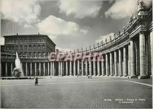 Moderne Karte Roma Piazza S Pietro II Colonnato