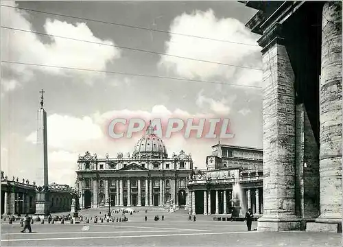 Moderne Karte Citta Del Vaticano Place et Basilique de St Pierre