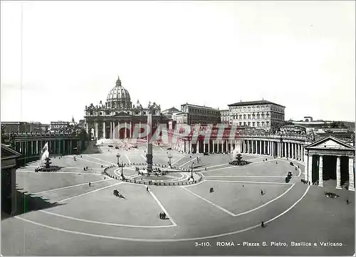 Moderne Karte Roma Plazza S Pietro Basilica e Vaticano