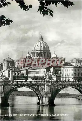 Cartes postales moderne Roma La Cupola Di S Pietro Dal Lungotevere