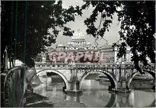 Cartes postales moderne Roma La Basilique de St Pierre et Ponts sur le Tibre