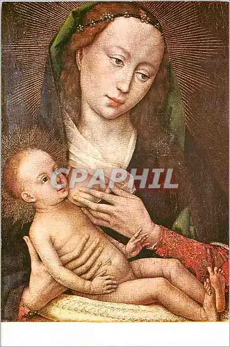 Cartes postales moderne Van Der Weyden 1399 1464 La Vierge et l'Enfant (Musees Royaux de Bruxelles)