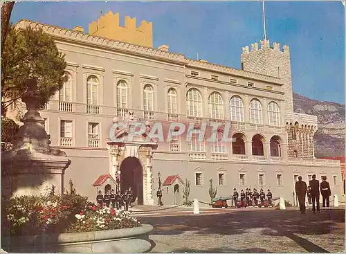 Cartes postales moderne Au Soleil de la Cote d'Azur Principaute de Monaco Palais du Prince Releve de Garde Monaco