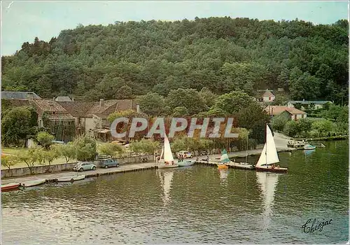 Moderne Karte Mauzac (Dordogne) Le Club Nautique Bateau