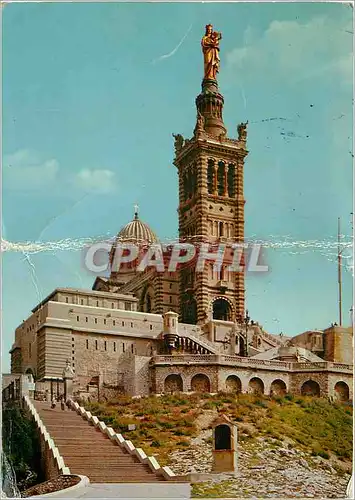 Cartes postales moderne La France Mariale Marseille Basilique Notre Dame de la Garde