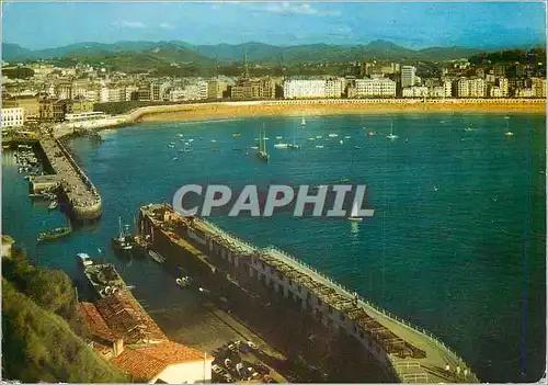 Cartes postales moderne San Sebastian Vue partielle du Mont Urgulli