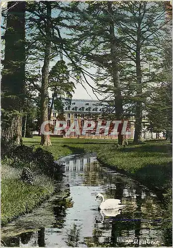 Cartes postales moderne Fontainebleau Le Palais Le Jardin Anglais et l'aile Louis XV Cygne