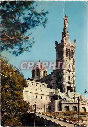 Moderne Karte Marseille (B du R) Notre Dame de la Garde