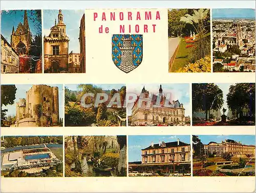 Cartes postales moderne Niort (Deux Sevres) L'Eglise Notre Dame Le Musee du Pilori Le Jardin des Plantes Vue generale Le