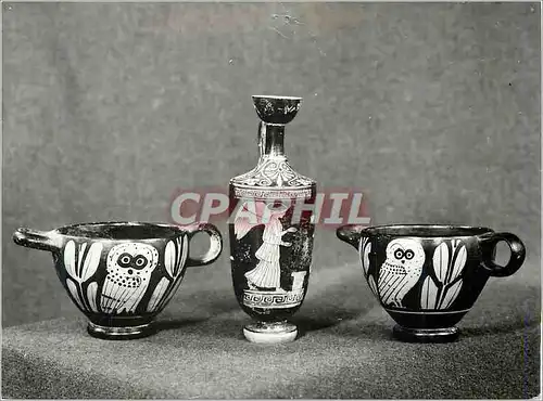 Cartes postales moderne Corinth Museum Attic red figured Vases 500 400 BC