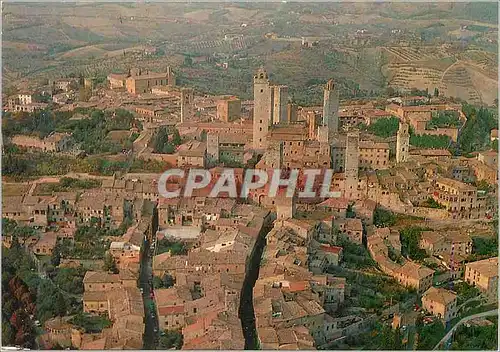 Moderne Karte Citta Di S Gimignano Panorama