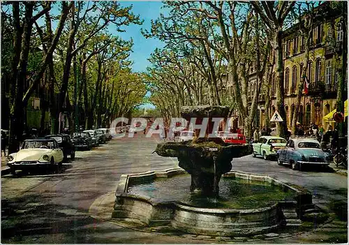 Cartes postales moderne La Cite du Roy Rene Aix en Provence Fontaine des Neuf Canons sur le cours Mirabeau
