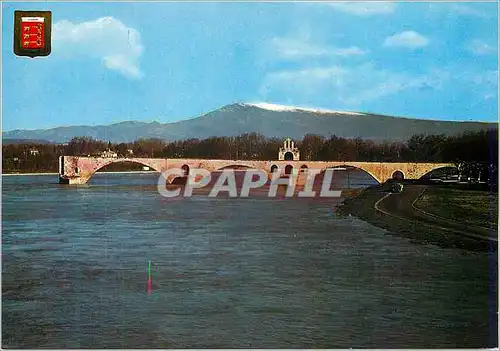 Cartes postales moderne Avignon (Vaucluse) Le Rhone Le Pont St Benezot Le Mont Ventaux