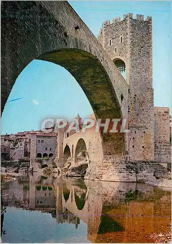 Moderne Karte Besalu Puente romanica y vista parcial