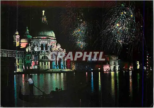 Cartes postales moderne Venezia Eglise du Salut (nocturne)