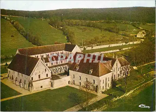 Moderne Karte Bruere (Cher) Vue aerienne Abbaye de Noirlac