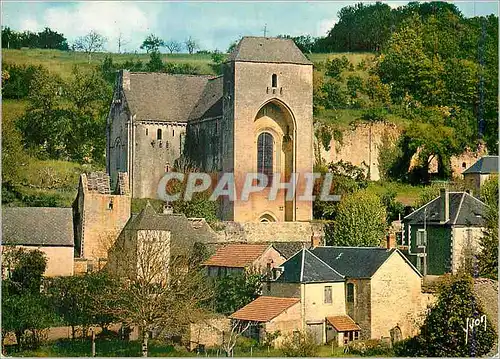 Moderne Karte Saint Amad de Coly (Dord) Aux environs de Montignac sur Vezere L'Eglise Abbatiale monument forti