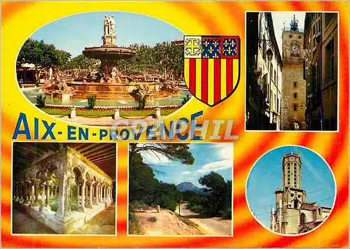 Moderne Karte Aix en Provence La Cite du Roy Rene