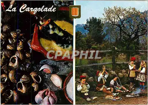 Cartes postales moderne Gastronomie du Roussillon La Cargolade Folklore