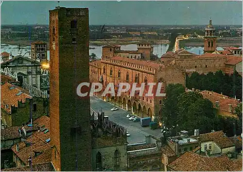 Cartes postales moderne Mantova Tour de la Gabbie el raccourcie du Palais Sordelle