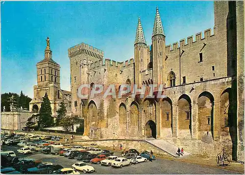 Cartes postales moderne Avignon (Vaucluse) Le Palais des Papes (XIVe siecle) et N D des Domes