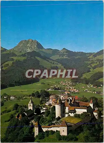 Cartes postales moderne Gruyere son chateau et le Moleson