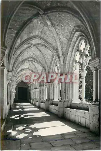 Moderne Karte Real Monasterio De Poblet Vue partielle du cloitre gothique XIII S