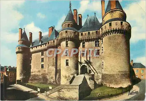 Moderne Karte Langeais (Indre et Loire) Vue d'ensemble du chateau (XVe siecle) L'entree Les merveilles du Val