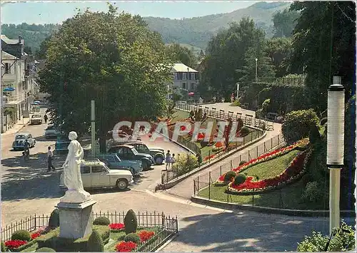 Moderne Karte Bagneres de Bigorre (H P) Jardins de l'Esplanade des Thermes La Muse Automobiles