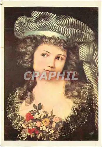 Cartes postales moderne Les Chefs d'Oeuvre du Musee de Besancon Gustave Courbet (1819 1877) Portrait de jeune femme (a l
