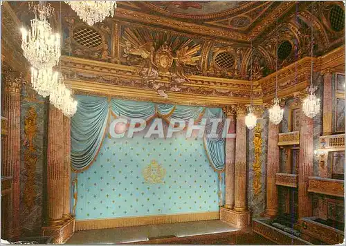 Moderne Karte Versailles L'Opera de Louis XV construit par Gabriel acheve en 1770