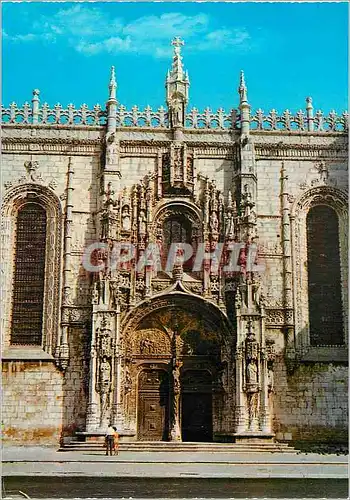 Moderne Karte Lisboa Portail du Monastere des Jeronimes