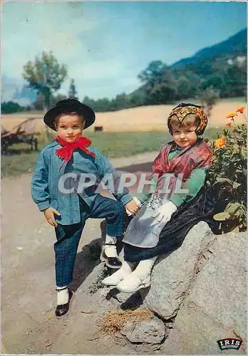 Moderne Karte Types de Savoie Jeunes Fiances Savoyards Folklore