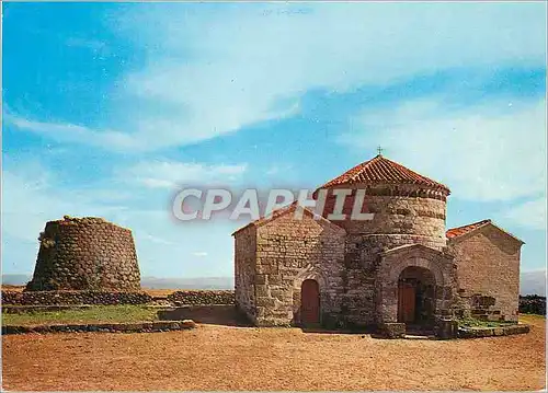 Cartes postales moderne Sardegna Civilta Nuragica Silanus Chiesa romanica S Sabina e Nuraghe S Sarbana