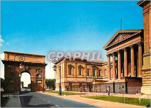 Moderne Karte Montpellier (Herault) L'Arc de Triomphe eleve en 1712 en l'honneur de Louis XIV et le Palais de