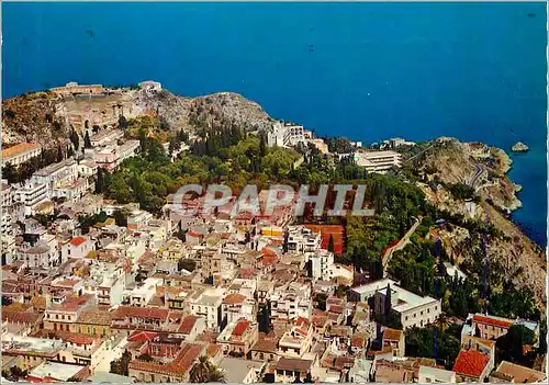 Cartes postales moderne Taormina La ville vue du Chateau des Normands