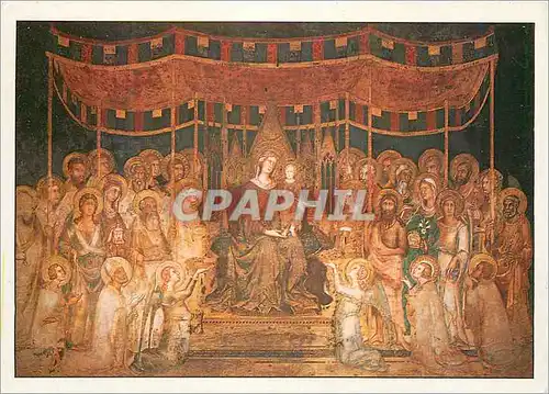 Cartes postales moderne Martini Simone Ne a Sienne vers 1284 Mort a Avignon 1344 Maesta