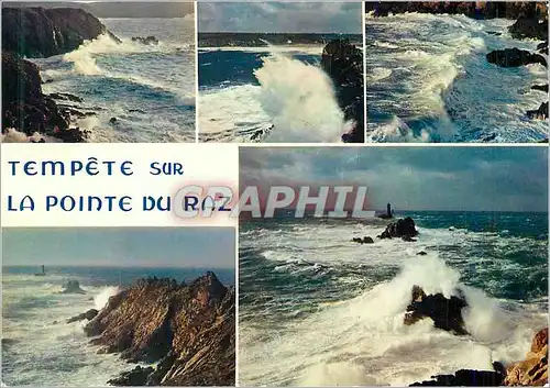Cartes postales moderne Tempete sur la pointe du Raz
