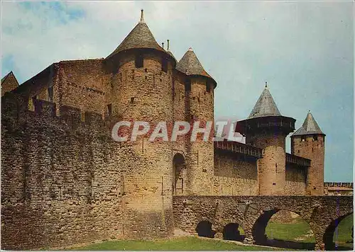 Cartes postales moderne Carcassonne Vue sur le front est du Chateau