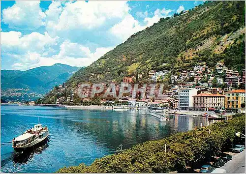 Moderne Karte Como Lungolario Trieste e Viale Geno Bateau