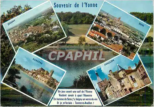 Cartes postales moderne Souvenir de l'Yonne Joigny Sens Auxerre Avallon