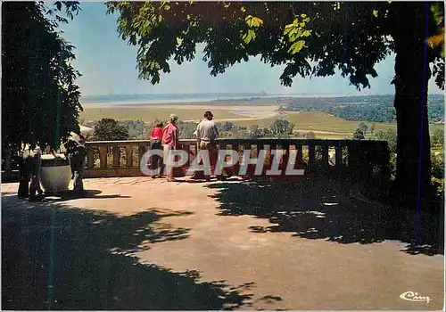 Cartes postales moderne Avranches (Manche) Jardin des Plantes et vue sur le Mont St Michel