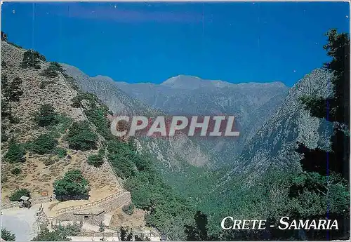 Moderne Karte Grece Crete Samaria